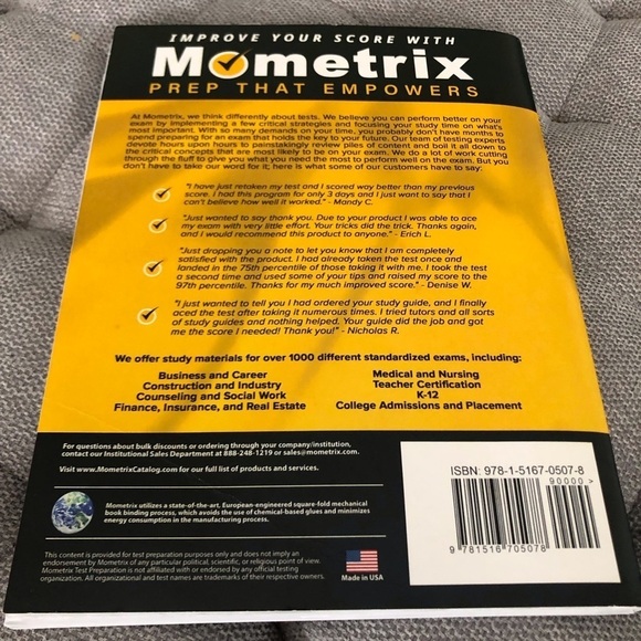 Mometrix test Perparation National Board Certification Art: Early and Middle - Picture 2 of 9